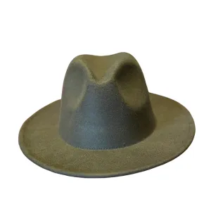 Olive Green Fedora Hat