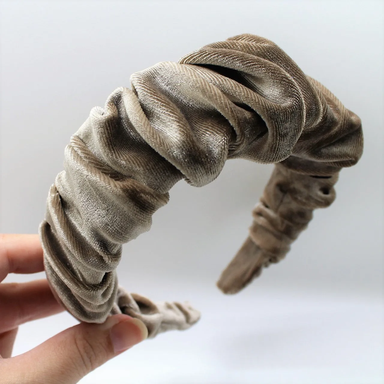 Olive Green Ruffle Headband