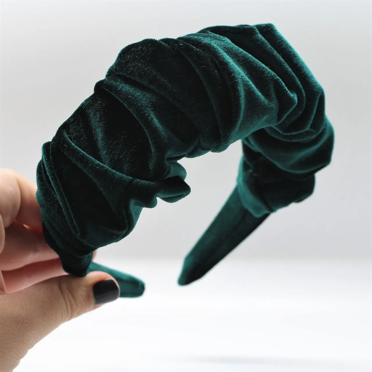 Olive Green Ruffle Headband