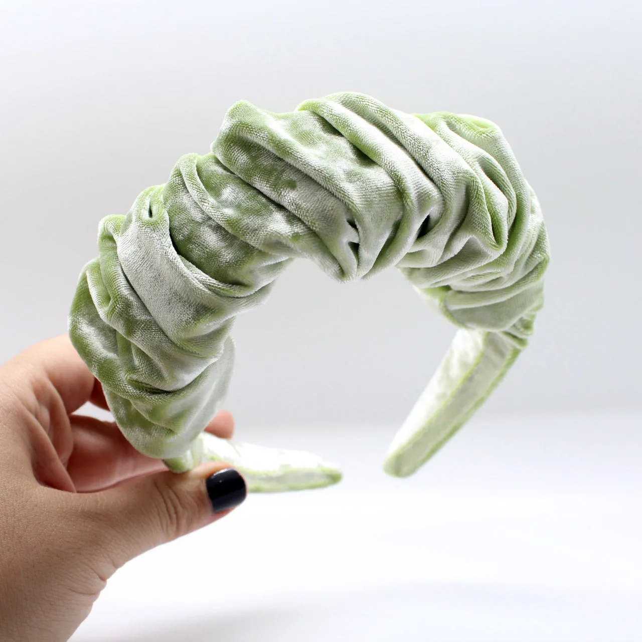 Olive Green Ruffle Headband
