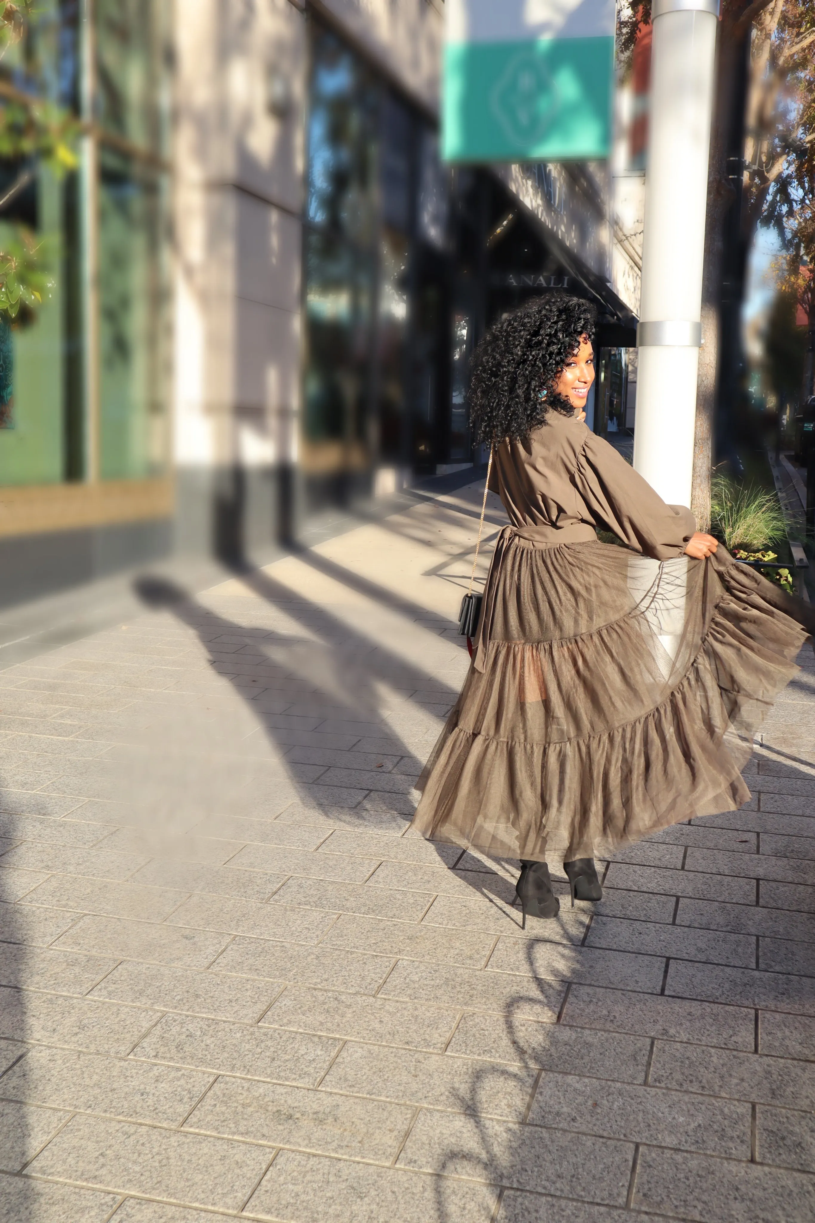 Olive Now! Tulle Top