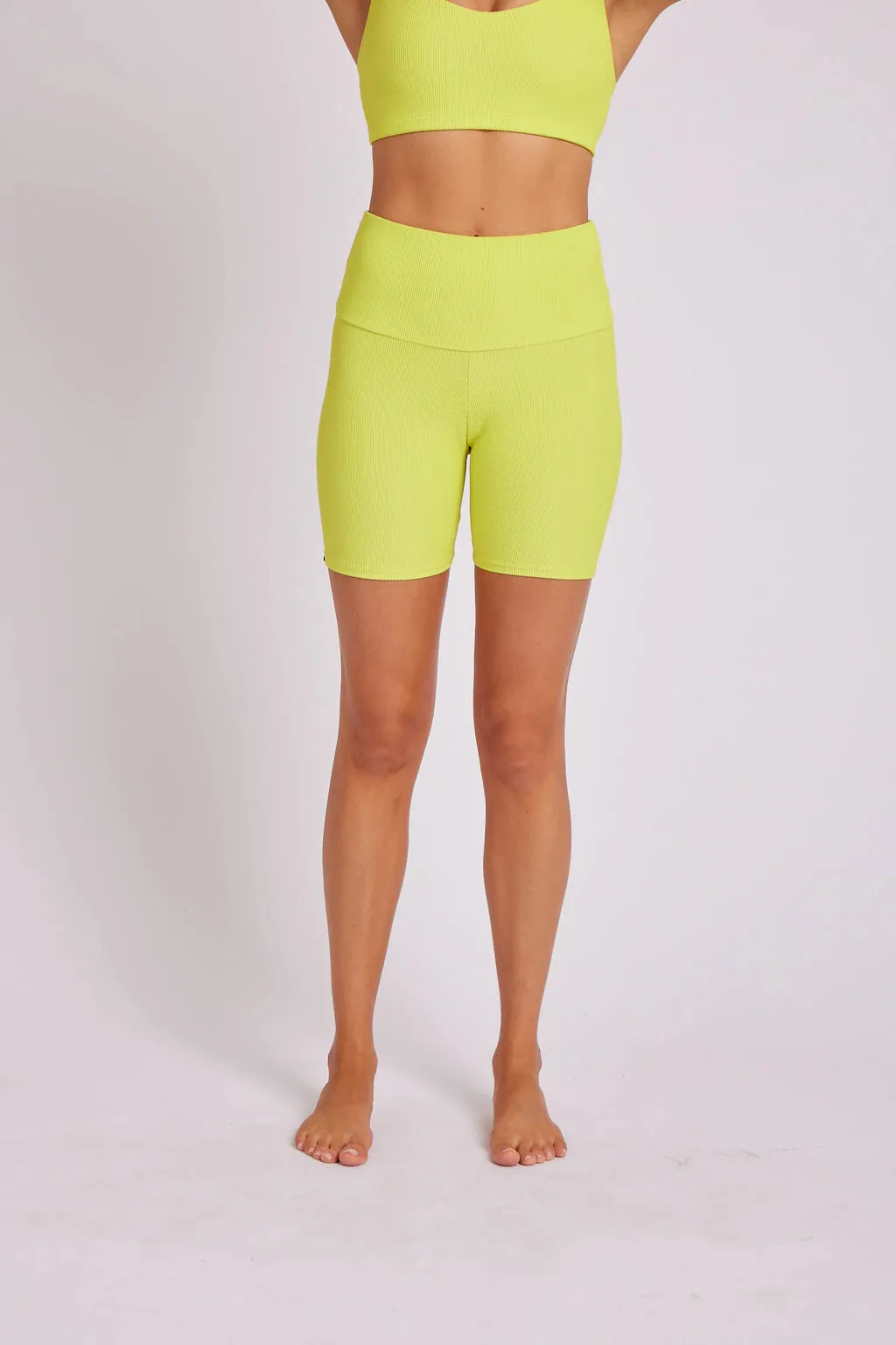 ONZIE Rib Mini Biker Short Citrus Rib