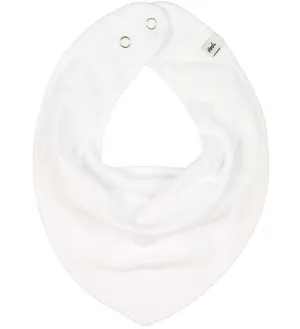 Organic Cotton Scarf Bib - White
