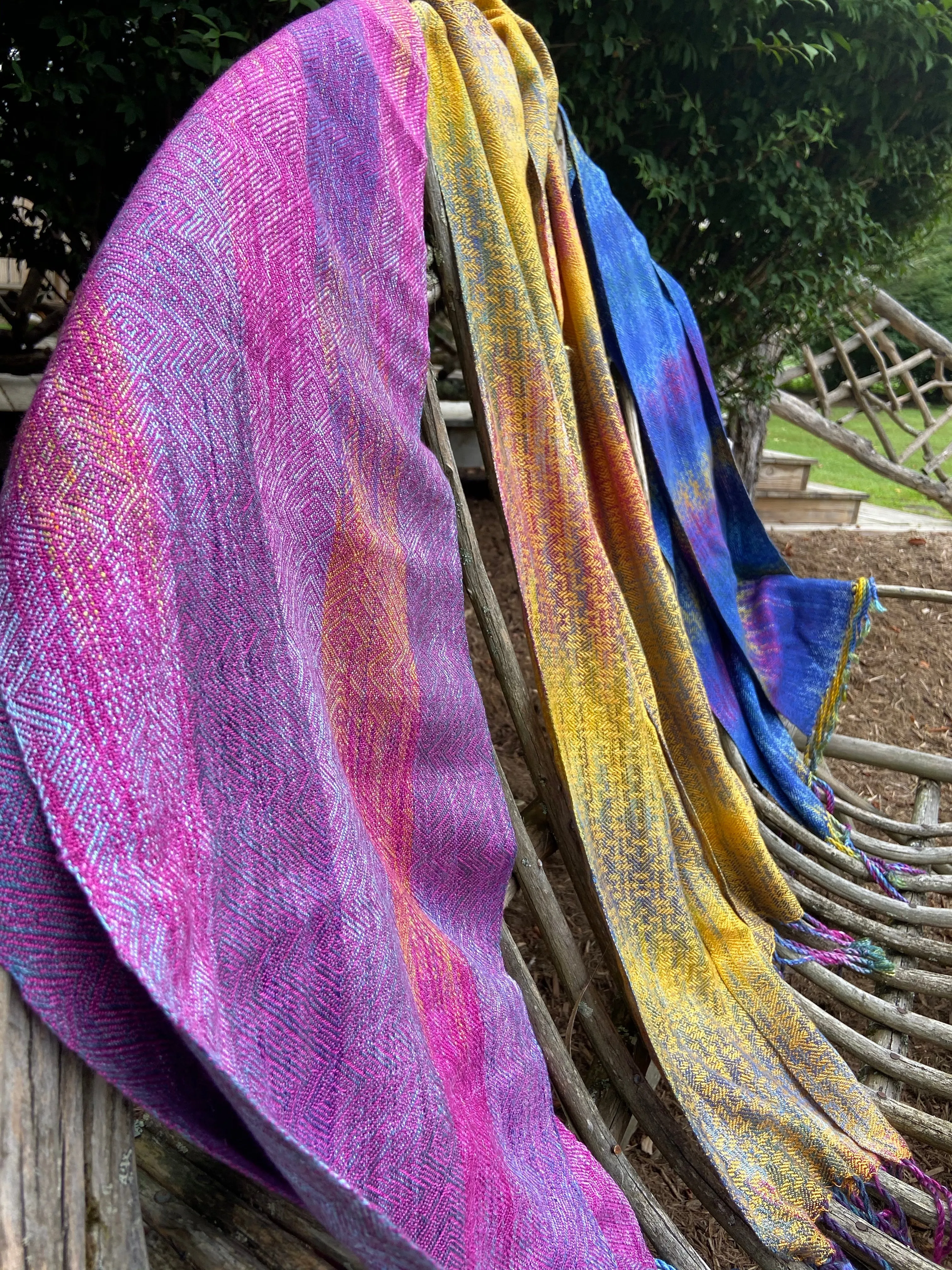 Oriental Dwarf Kingfisher Classic Scarf- Raspberry