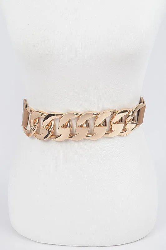 Oversized Chain Stretch Belt