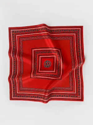 Paisley Scarf - Red - 50cm