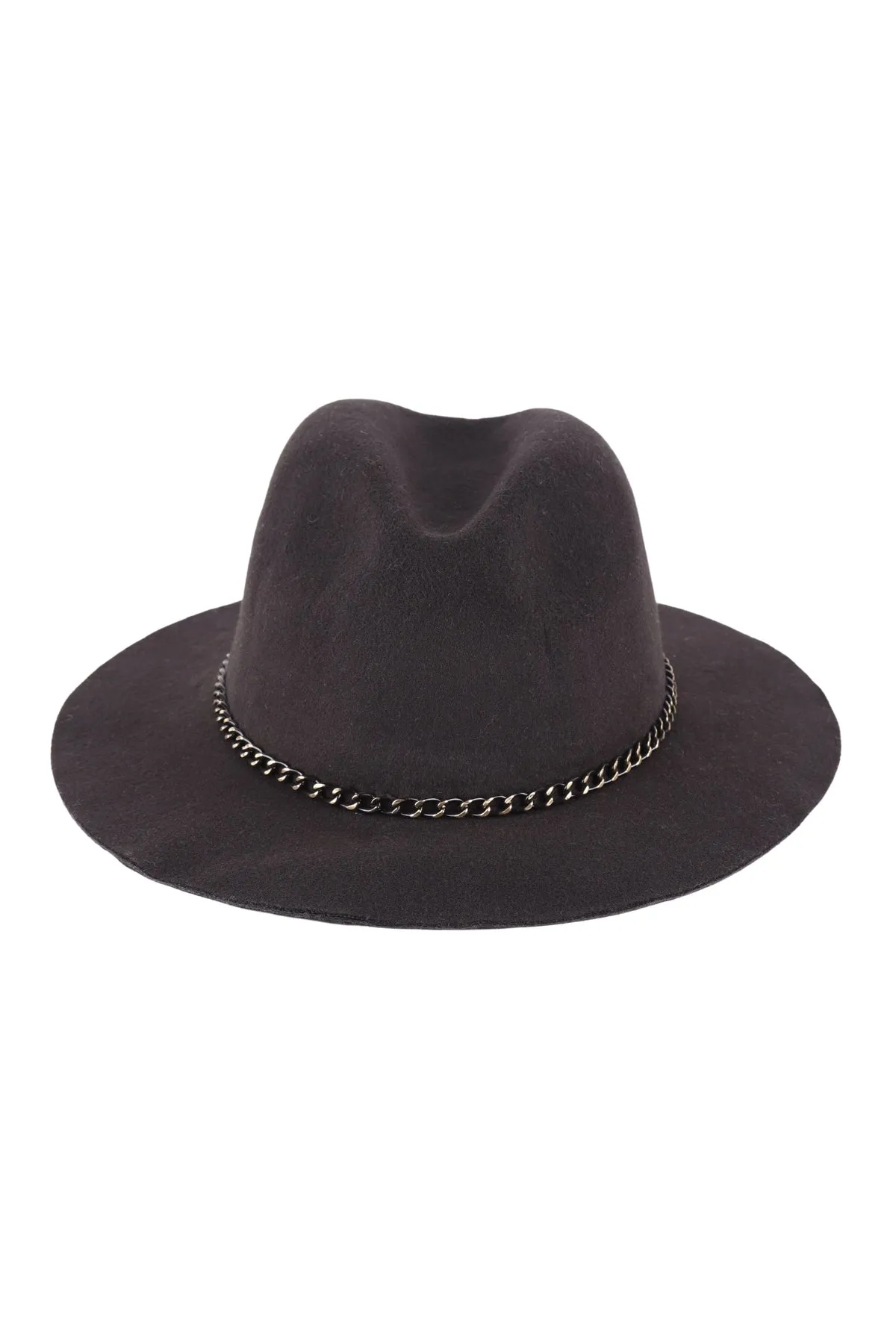PANAMA HAT W/CHAIN BELT ACCENT
