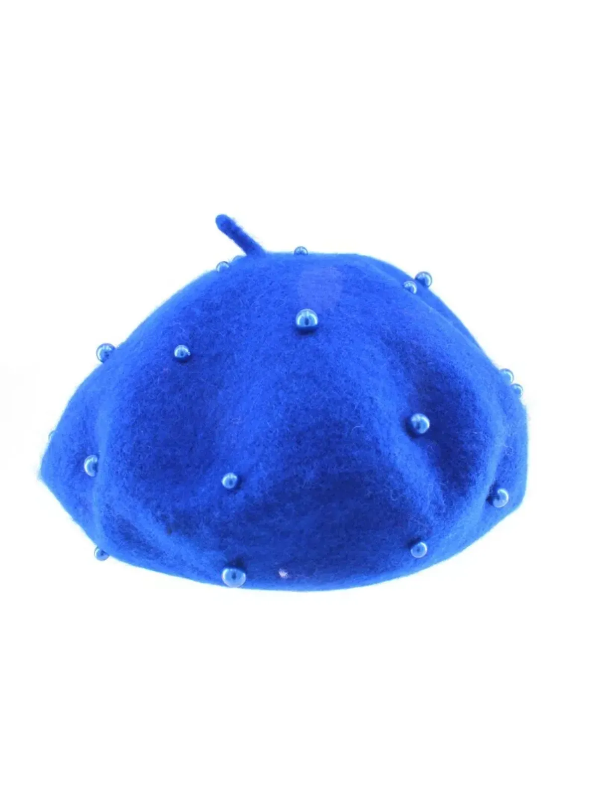 Parisian Chic Blue Pearl Beret