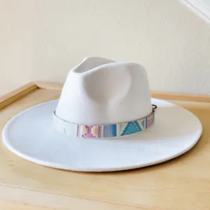 Pastel Navajo Embossed Leather Hat Band Only 950o