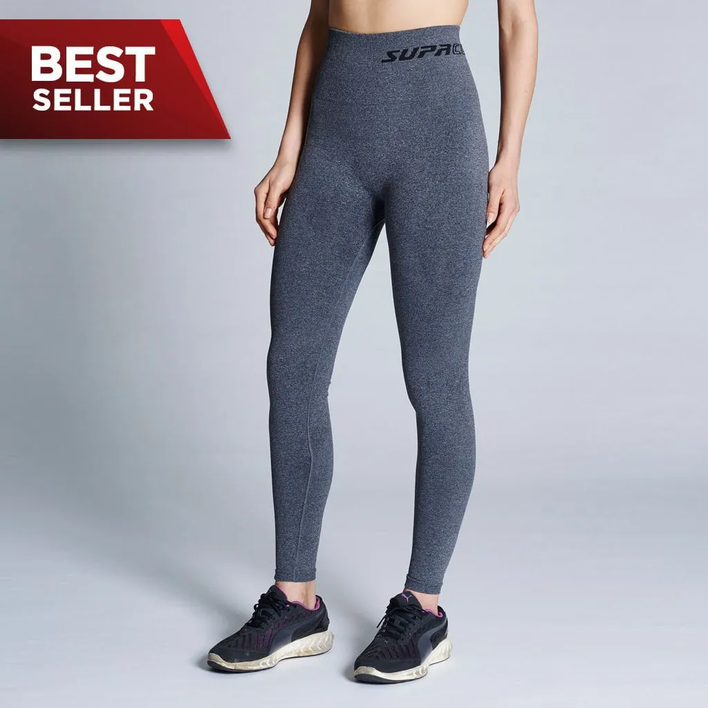 Patented Michelle Women's CORETECH® Injury Recovery and Postpartum Compression Leggings (Grey Marle)