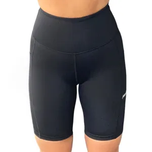 Peach Builder Black Midi Shorts