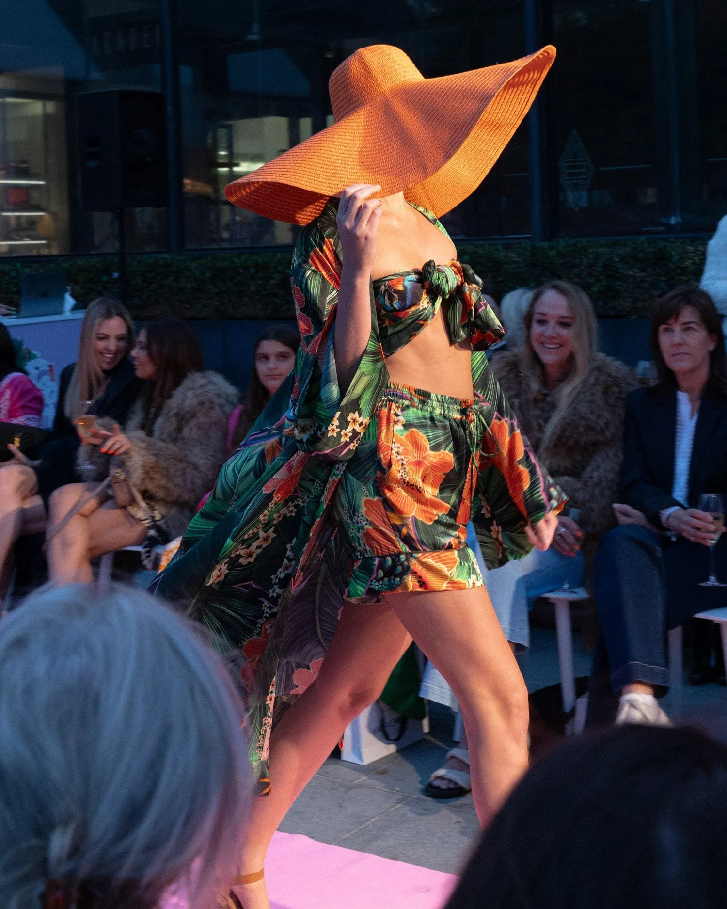 Peacock Palm Silk Scarf
