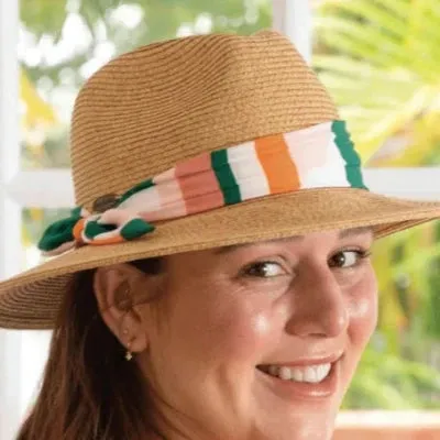 Penelope Panama Ribbon Hat