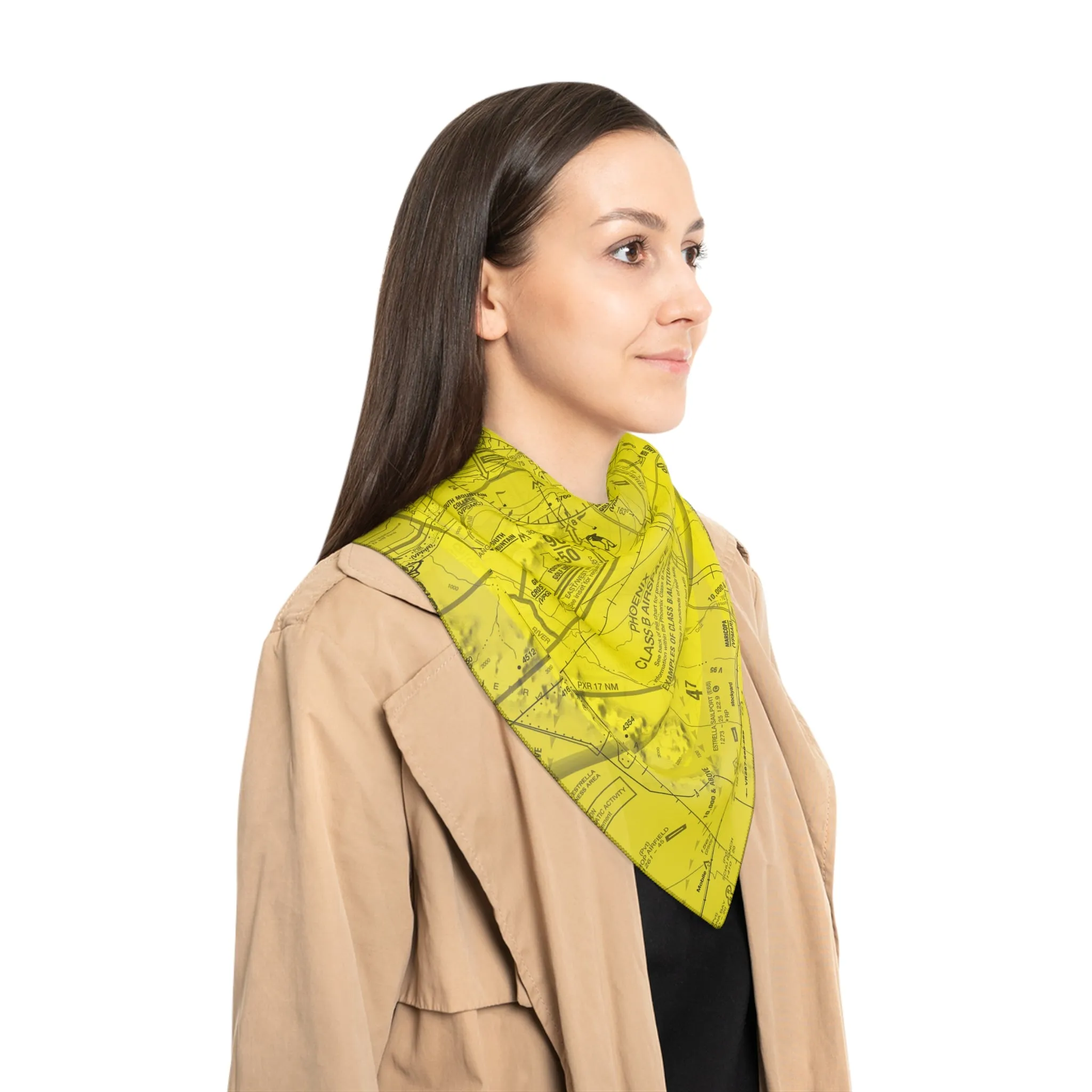 Phoenix TAC Chart poly scarf (yellow)