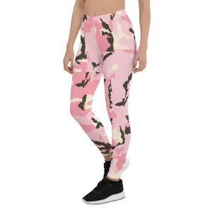 Pink Camo Tie Dye Leggings