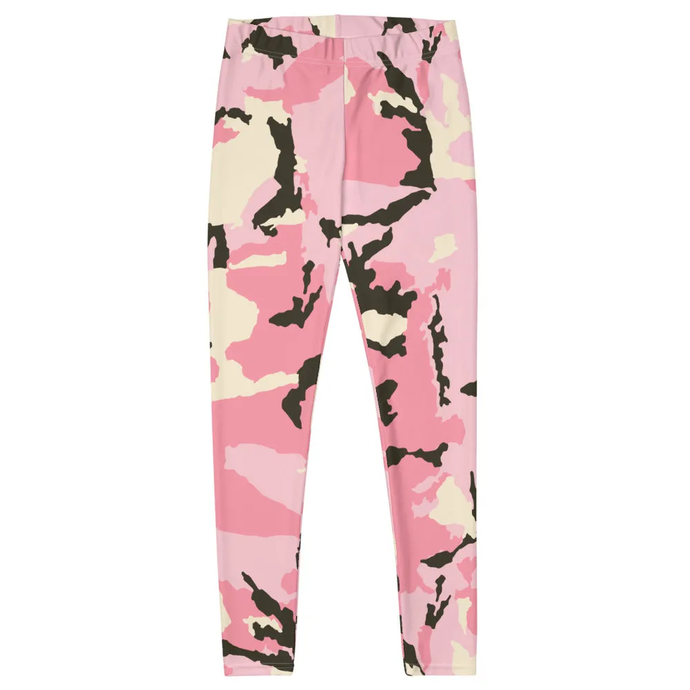 Pink Camo Tie Dye Leggings