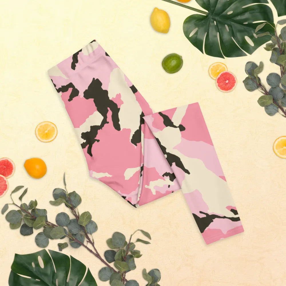 Pink Camo Tie Dye Leggings