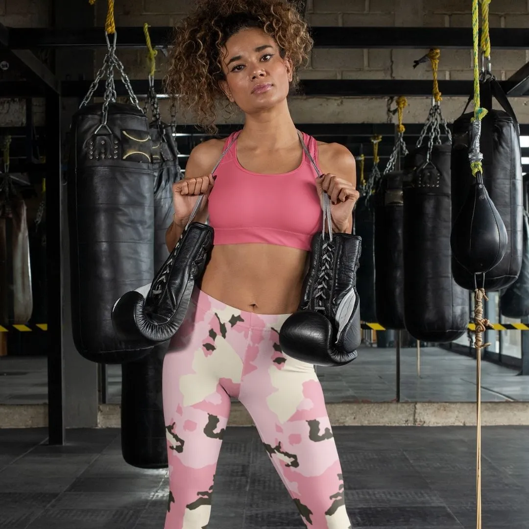 Pink Camo Tie Dye Leggings