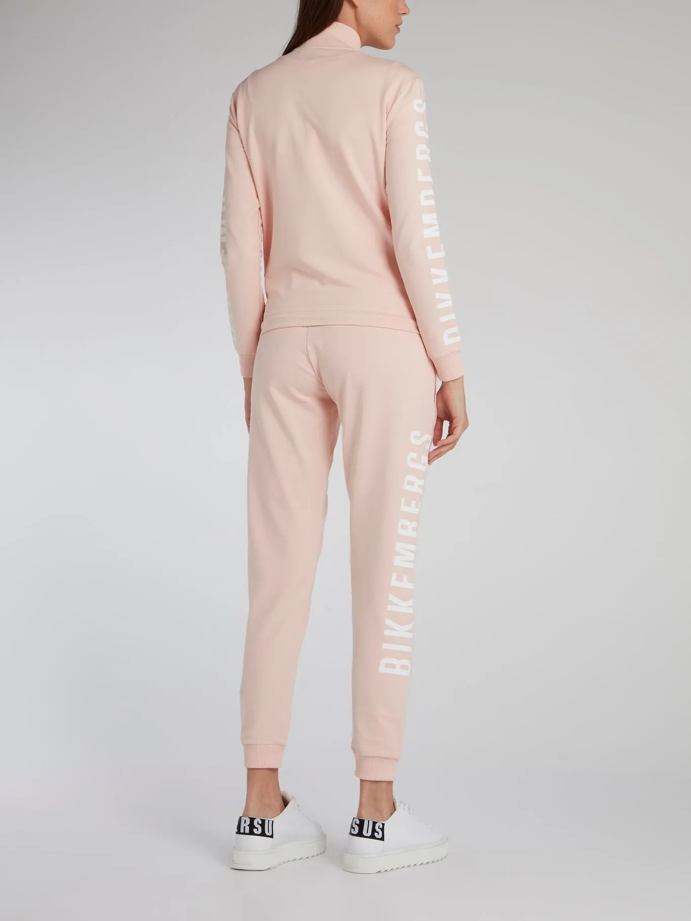 Pink Logo Print Active Suit