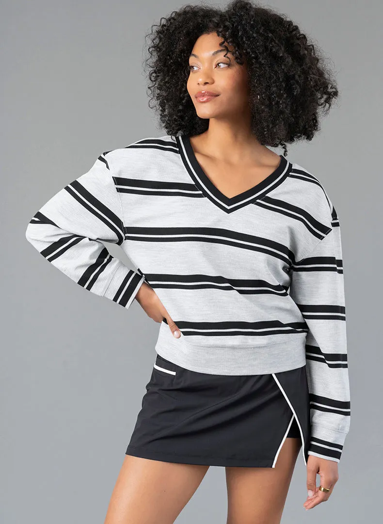 Piped Slit Skort