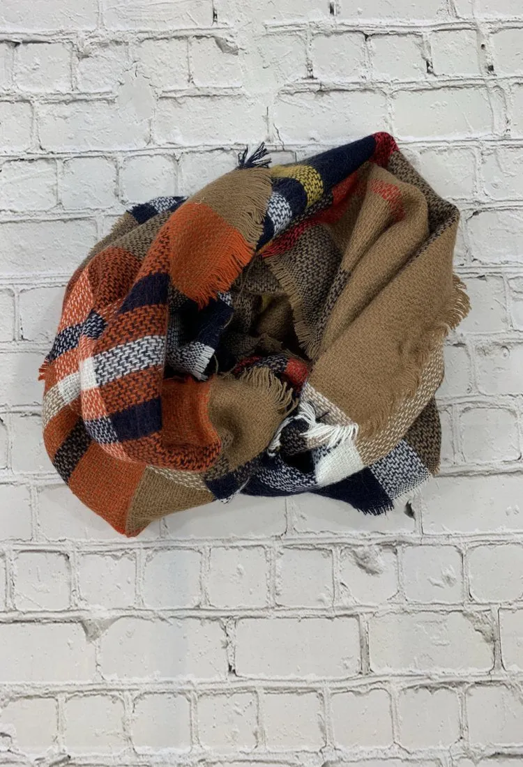 Plaid Infinity Scarf-Final Sale