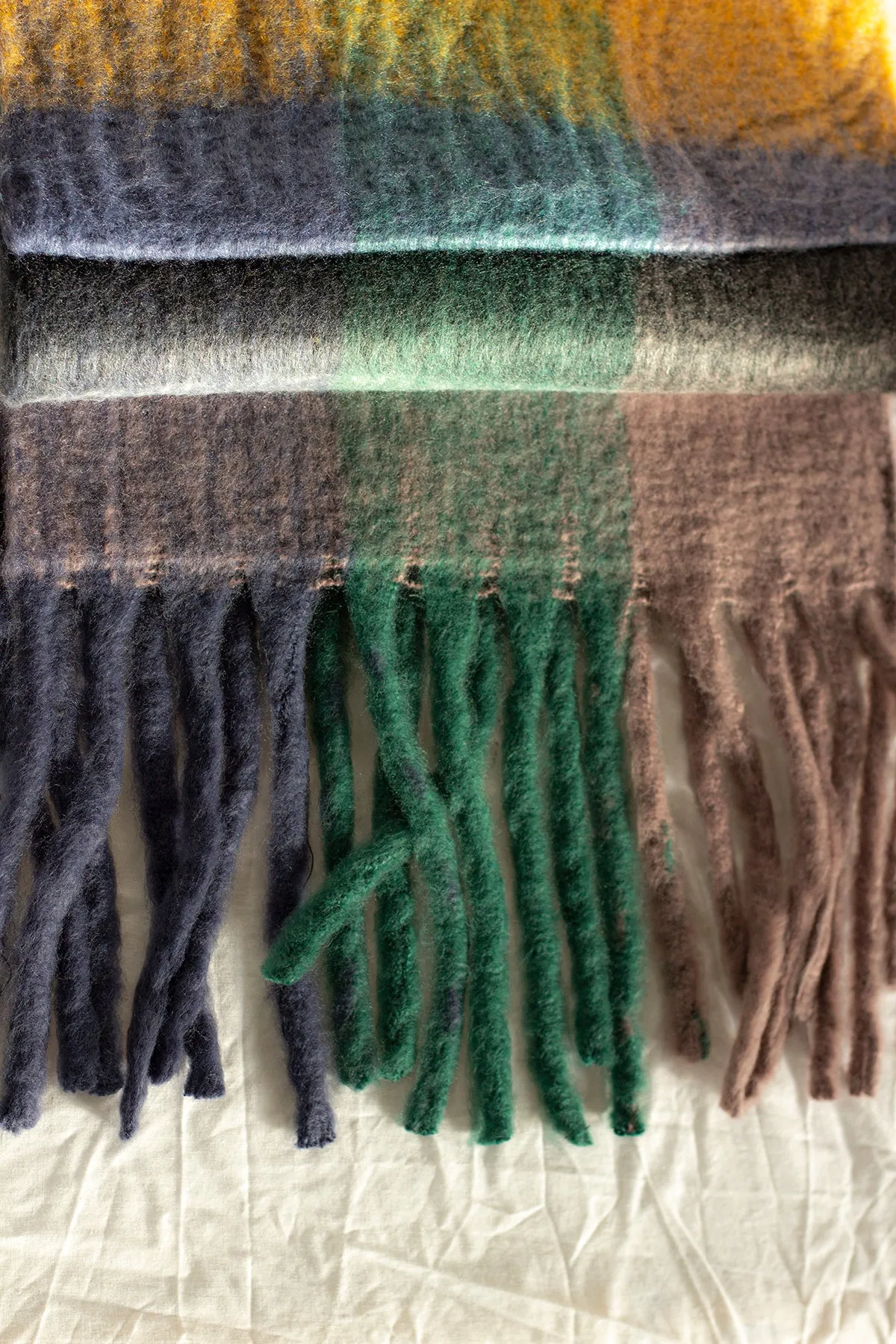 Plaid Warm Wrap Scarf