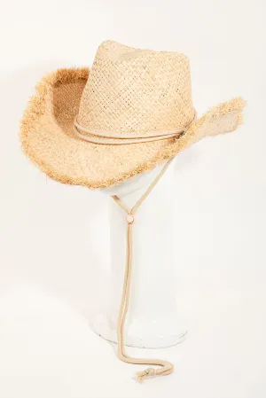 Playa Straw Cowboy Hat in Ivory
