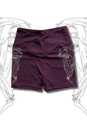 Plum Reaper Mini Shorts