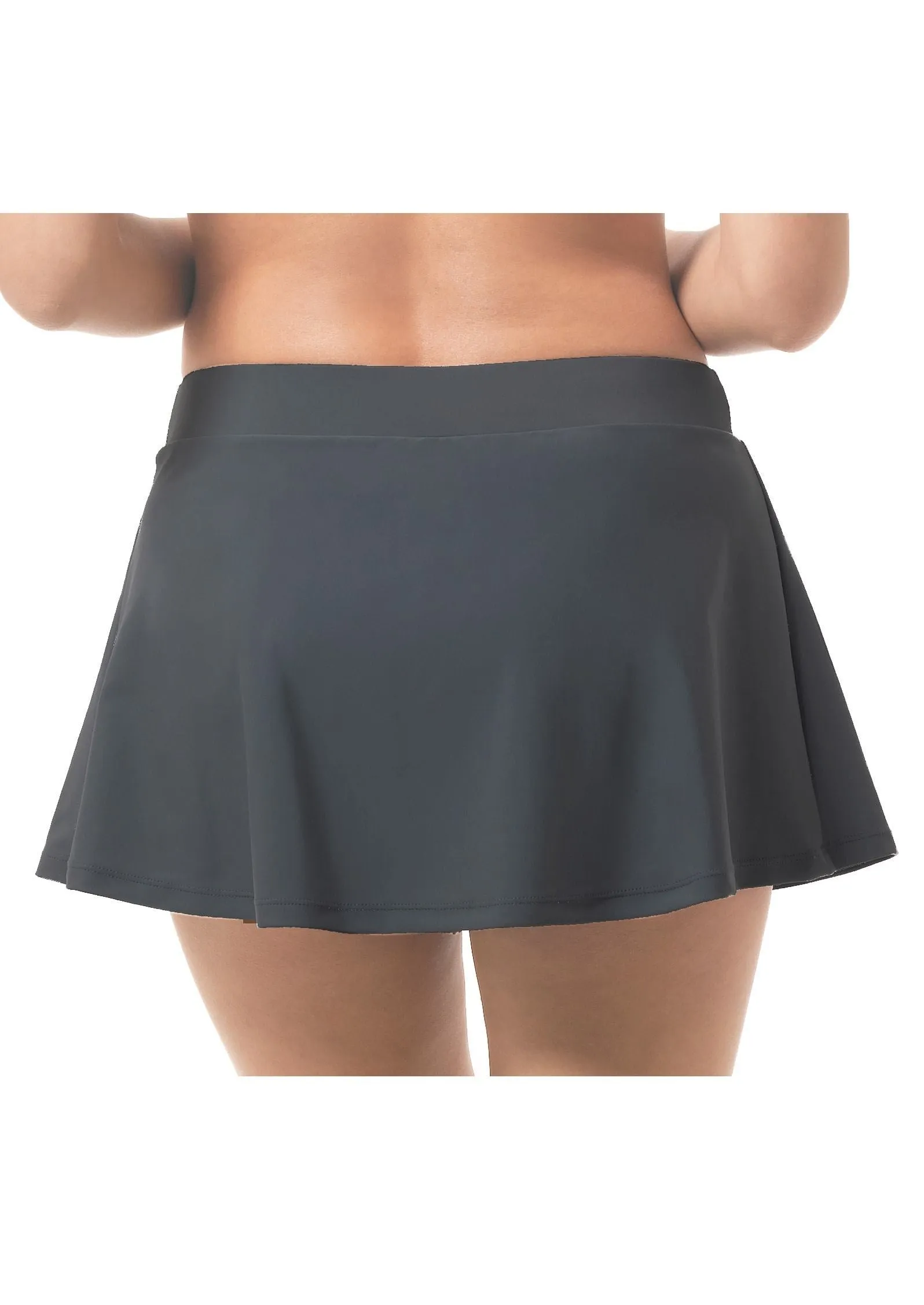 Plus Size Mesh Belted Swim Skirt
