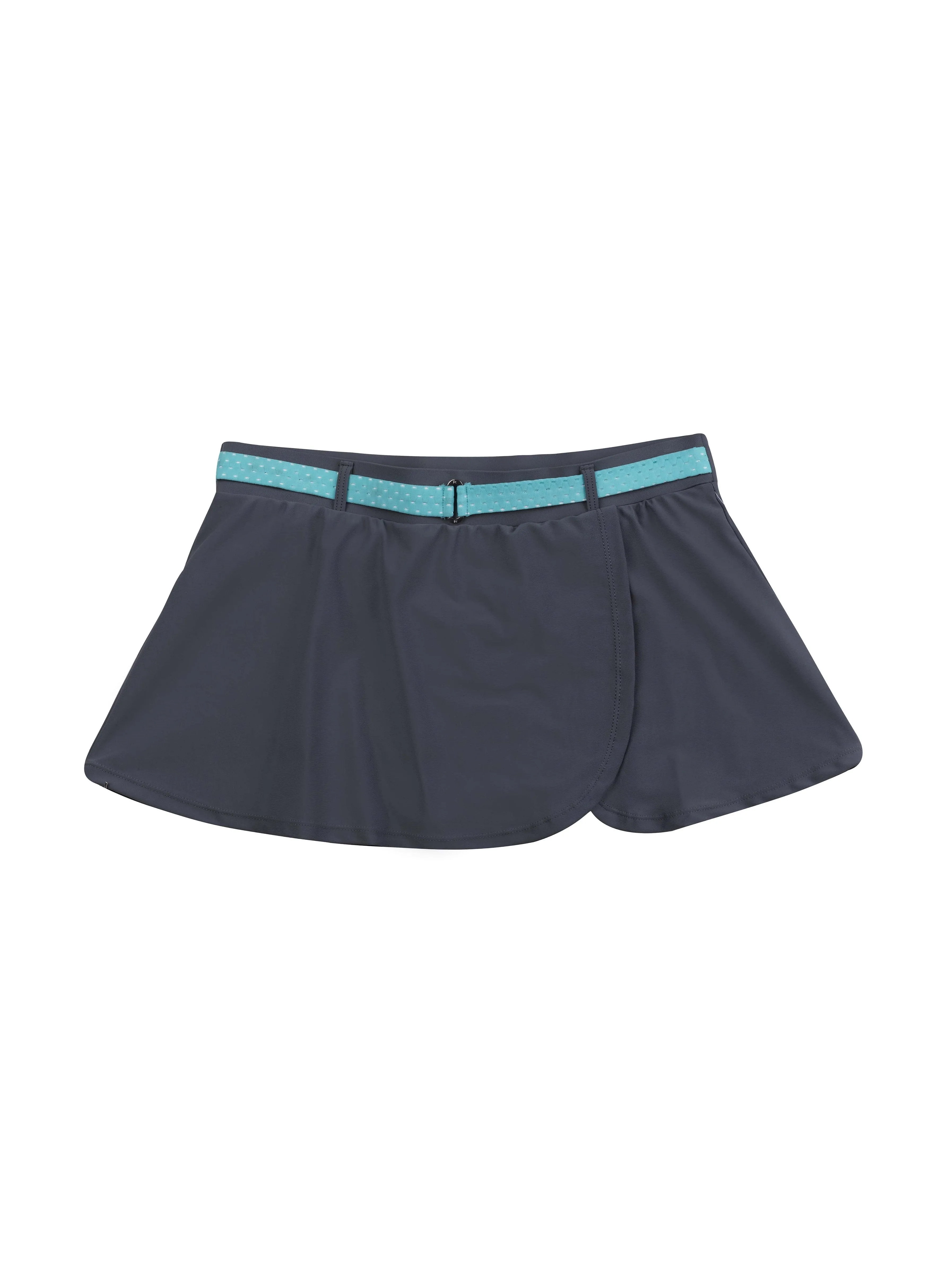 Plus Size Mesh Belted Swim Skirt