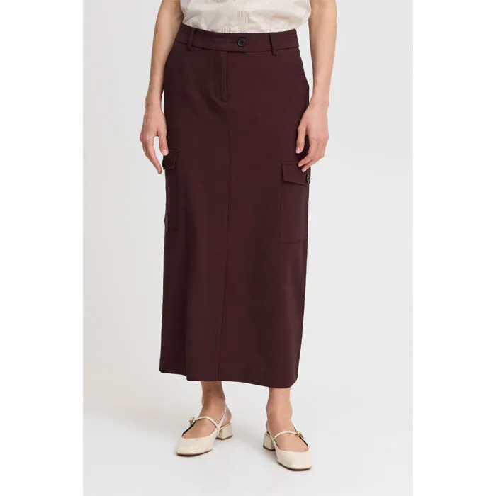 Pocket-Skirt «Danta» in hot chocolate melange von B.young