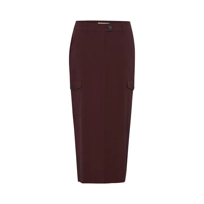 Pocket-Skirt «Danta» in hot chocolate melange von B.young