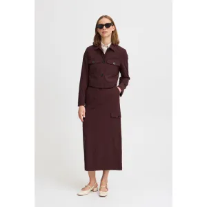 Pocket-Skirt «Danta» in hot chocolate melange von B.young