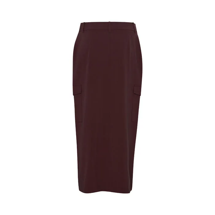 Pocket-Skirt «Danta» in hot chocolate melange von B.young