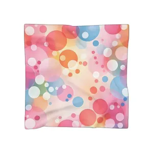 Poly Scarf - 'Vibrant Bubble Print' Colorful Accessory for Fashion Lovers