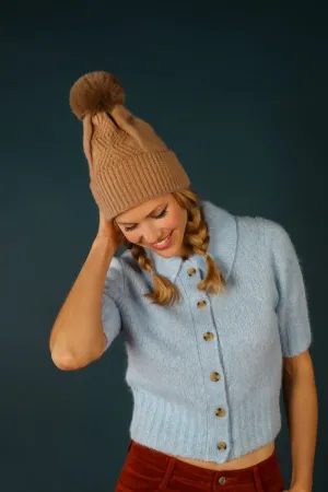 Powder Ingrid Bobble Hat Oatmeal