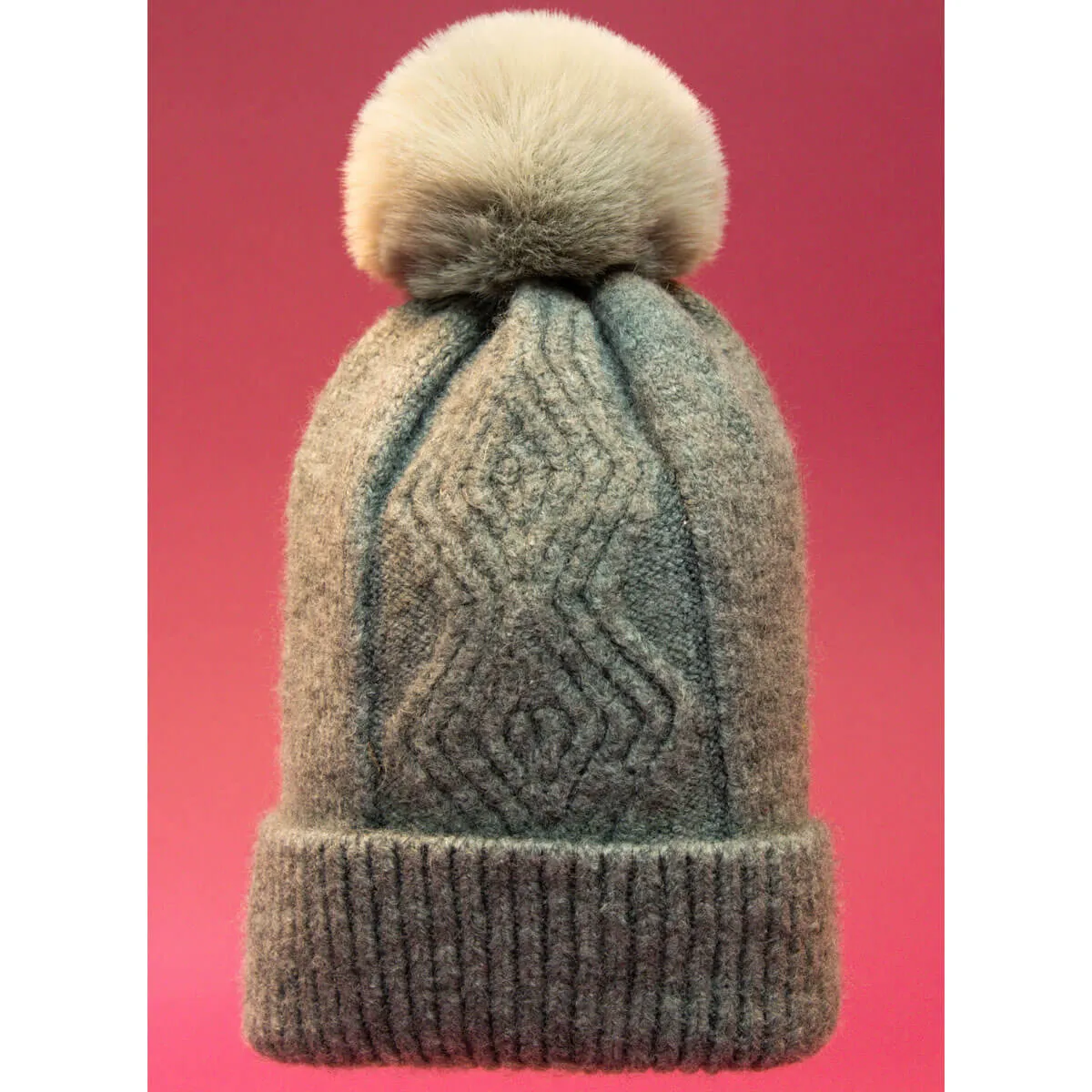 Powder Ingrid Bobble Hat - Slate Grey