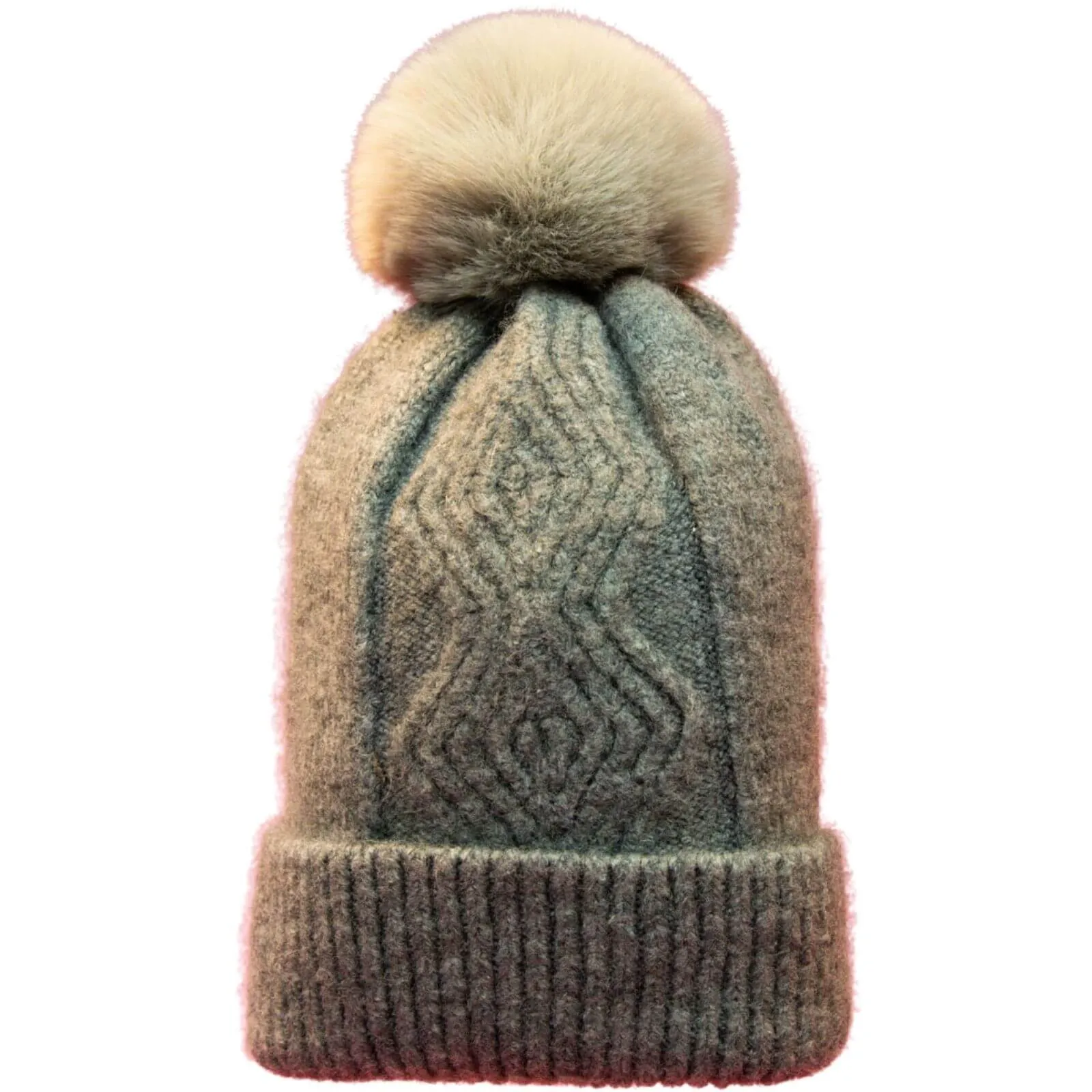 Powder Ingrid Bobble Hat - Slate Grey