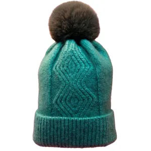 Powder Ingrid Bobble Hat - Teal