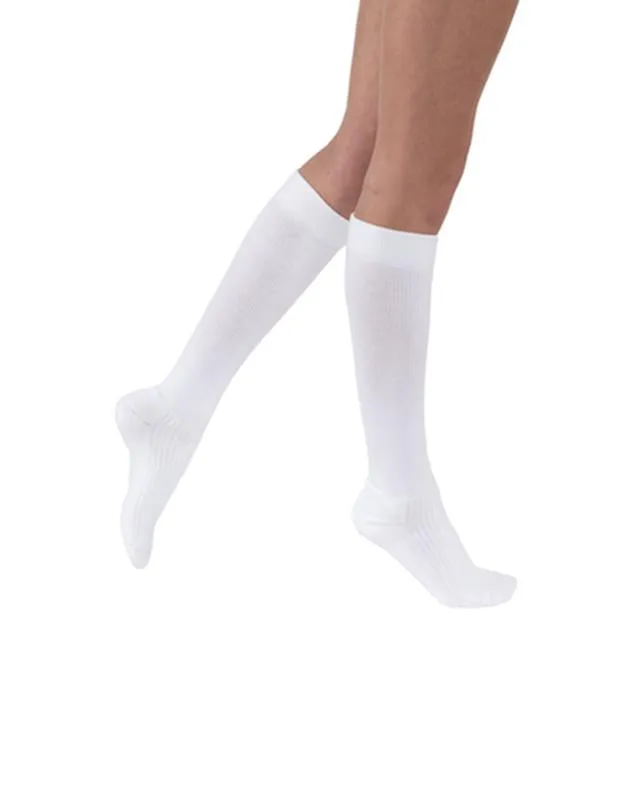 PR/1 JOBST ACTIVEWEAR UNISEX, KNEE HIGH, 20-30MMHG, XL, WHITE, CLOSED TOE