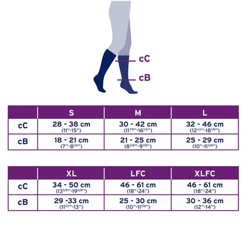 PR/1 JOBST ACTIVEWEAR WOMEN, KNEE HIGH , 30-40MMHG, LG, BLACK, CLOSED TOE
