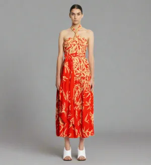 Proenza Schouler Dégradé Floral Halter Dress