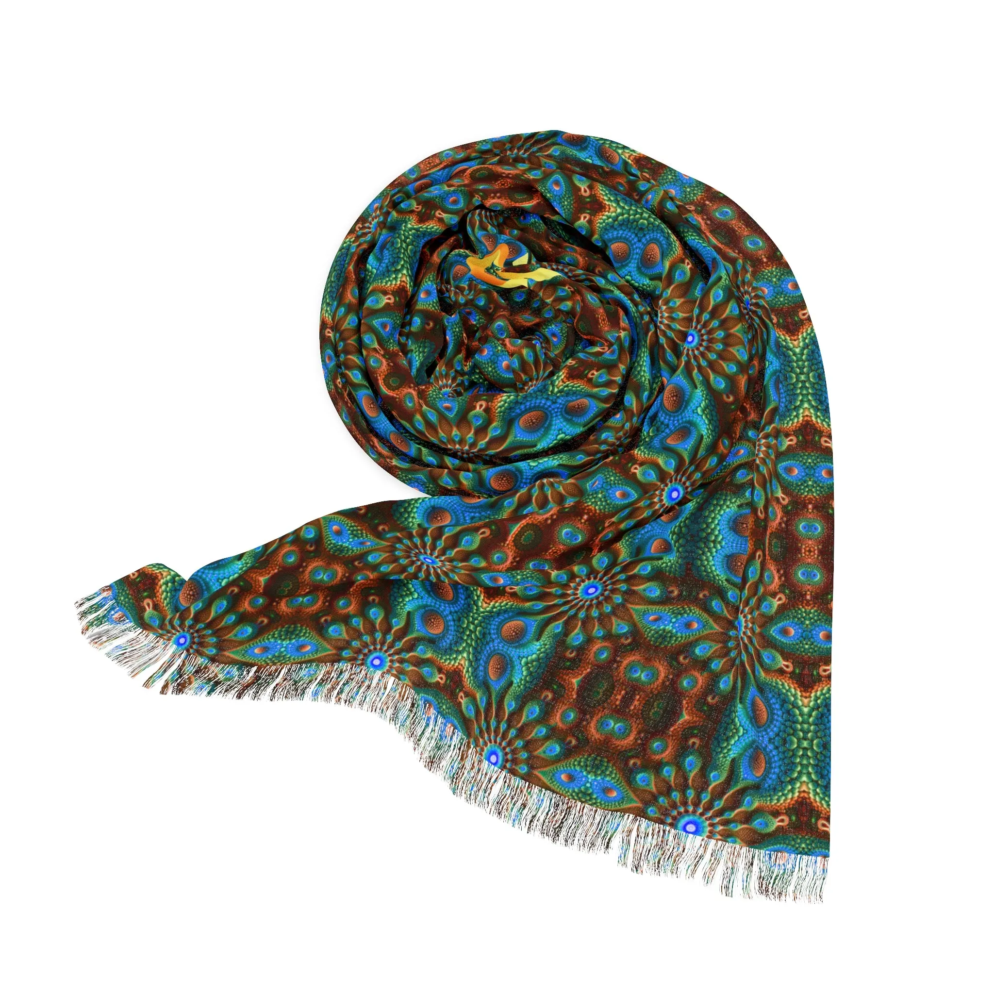 PSYCH 05 Vibrant Light Scarf/Pashmina - Elegant Bohemian Style Accessory for Everyday Wear