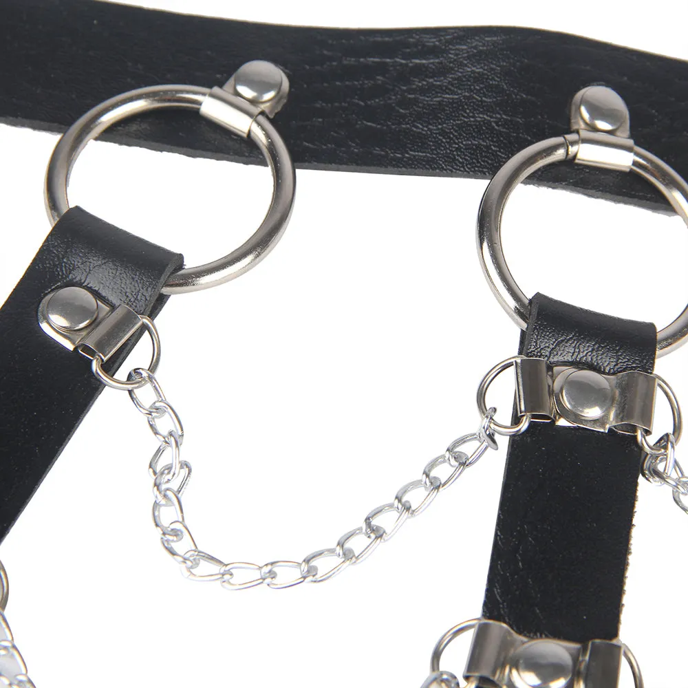 Punk All-match Trend Collar Belt Performance Jewelry Necklace