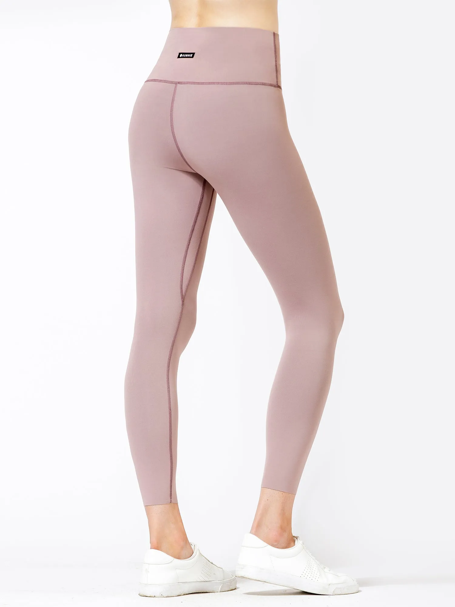 PURE FLOW ANKLE CROPS, ASH MAUVE
