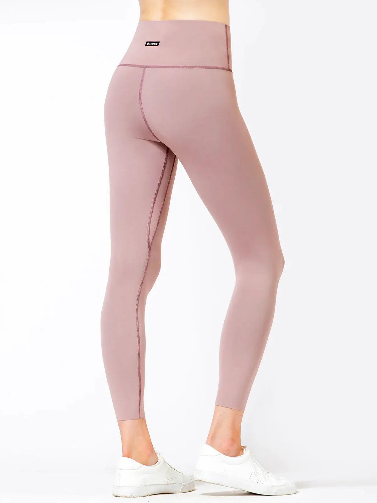 PURE FLOW ANKLE CROPS, ASH MAUVE