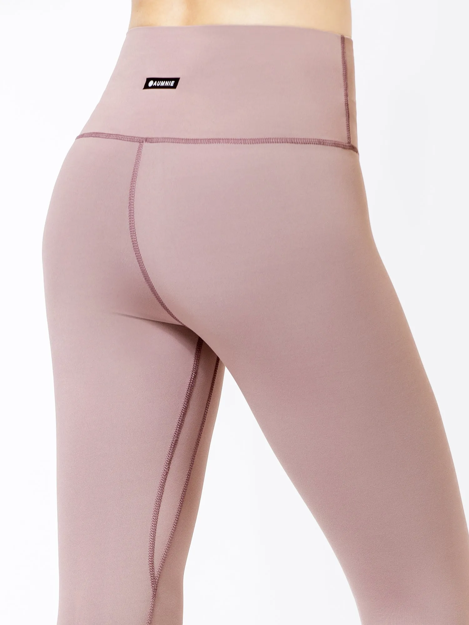 PURE FLOW ANKLE CROPS, ASH MAUVE