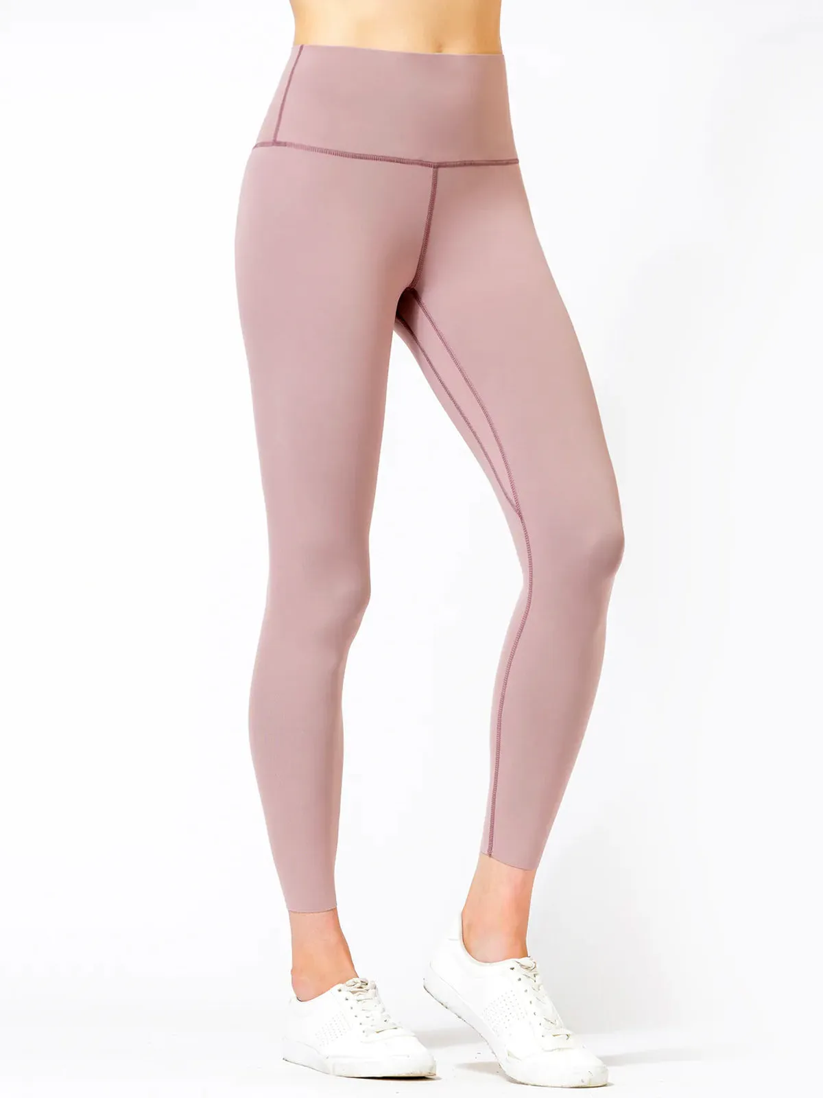 PURE FLOW ANKLE CROPS, ASH MAUVE