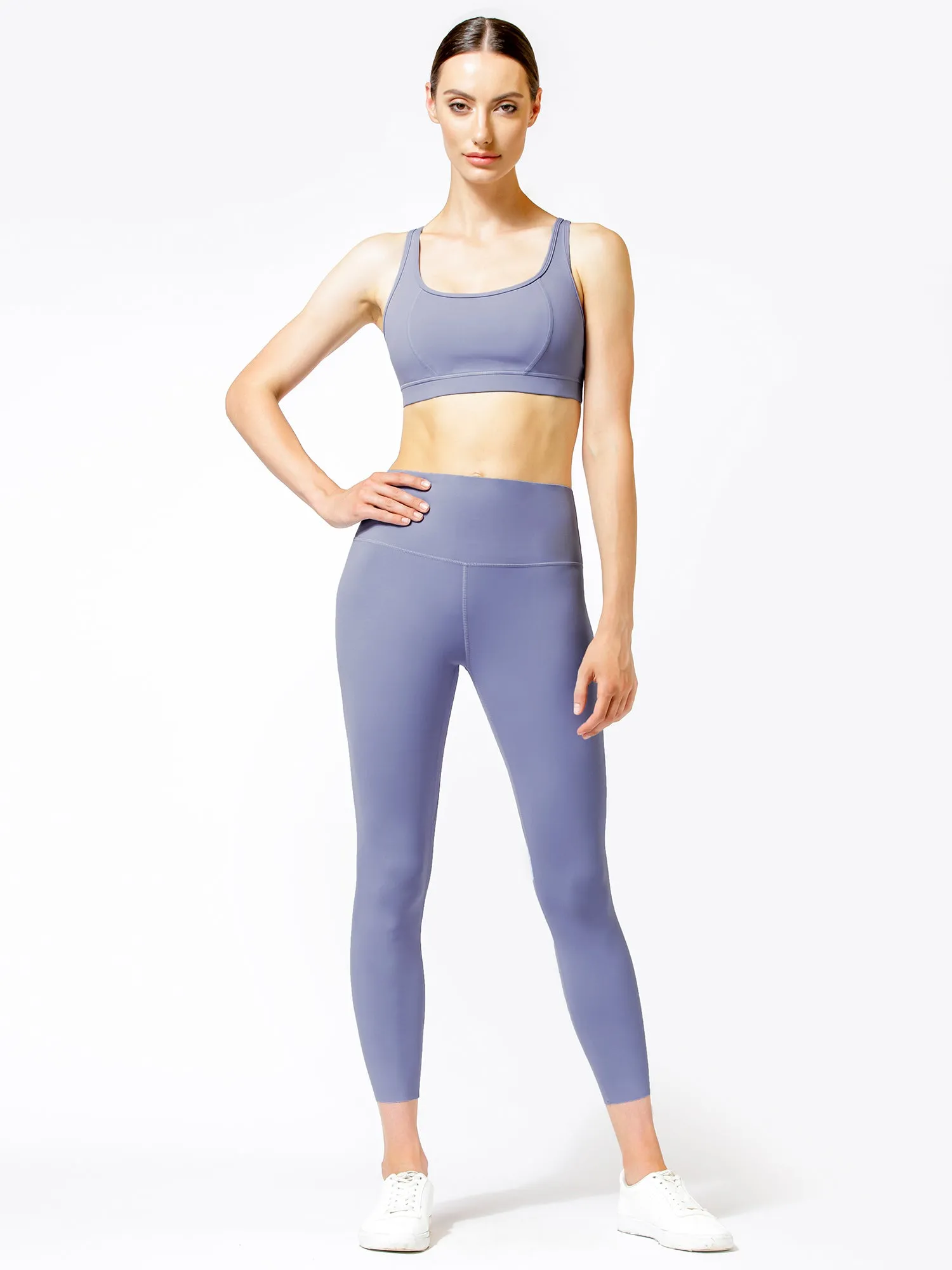 PURE FLOW ANKLE CROPS, BLUE AZTEC