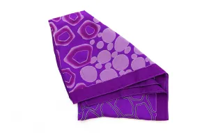 Purple Patterned Chiffon Dupatta - Scarf